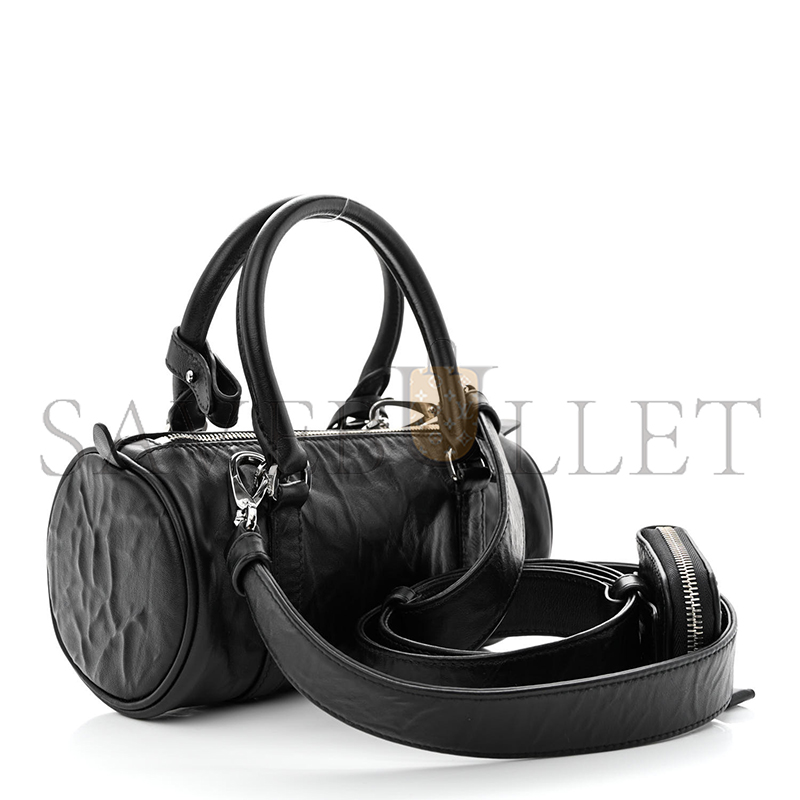 PRADA PENCIL ANTIQUE LEATHER TOP HANDLE BAG 1BA389 (22*10*9cm) 